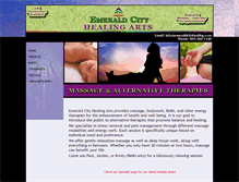 Tablet Screenshot of emeraldcityhealingarts.com